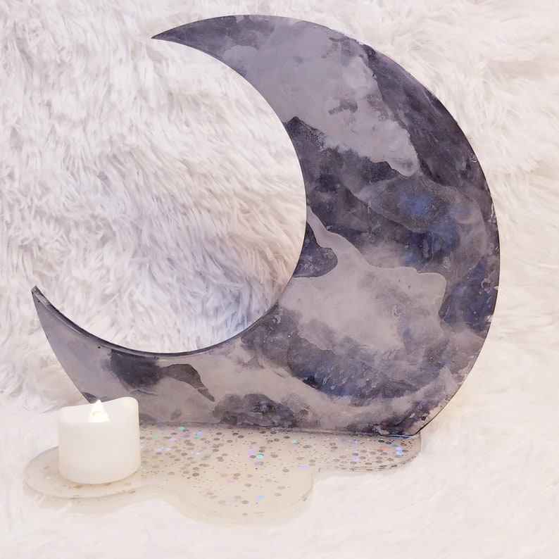 Crescent Moon Votive, Candle Holder, Tea Light, Trinket Tray Etsy