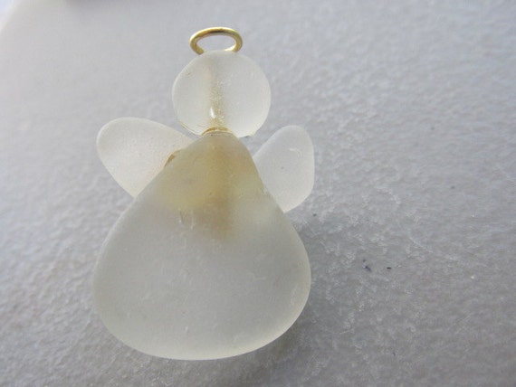 Brooch White Seaglass Jewelry Authentic Beach Sea Glass Pin