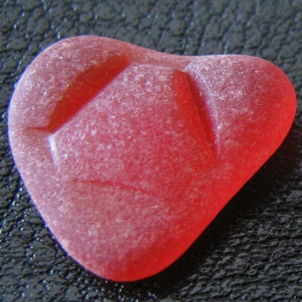 Red Beach Glass Bead - Genuine Sea Glass - Jewelry Supply