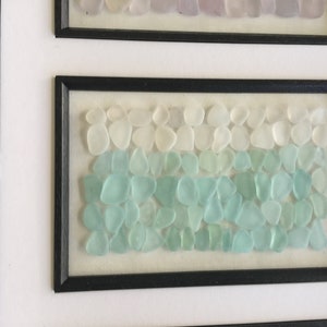 Wall Art Sea Glass Design Decor, Seaglass Artwork, Beach Glass Genuine, Housewarming Decoration image 2