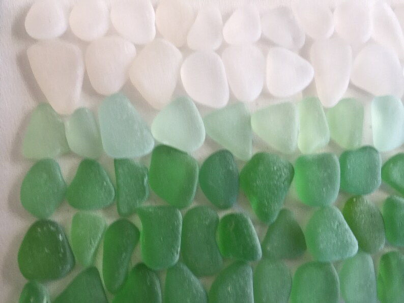 Wall Art Sea Glass Design Decor, Seaglass Artwork, Beach Glass Genuine, Housewarming Decoration image 8