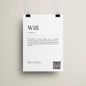 Poster "Definition av WLAN" | A4 | Personlig