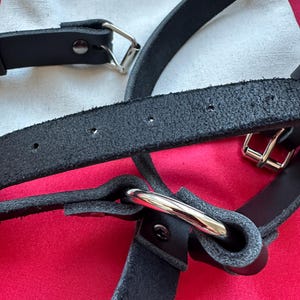 Handmade Leather Leg Harness: Adjustable Waist & Thigh Accessory image 12