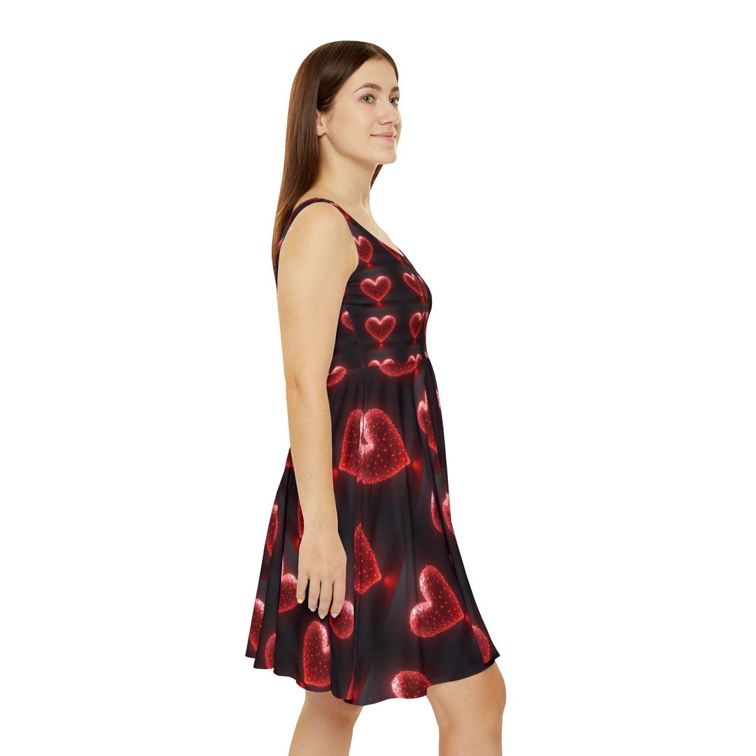 Love-Inspired Racerback Dress With Heart Design