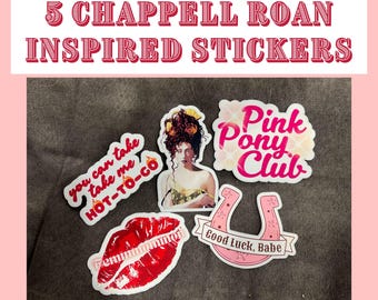 5 Chappell Roan Inspired Stickers - Various Size Options