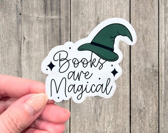 Books are Magical Sticker: Witch Hat Vinyl Decal
