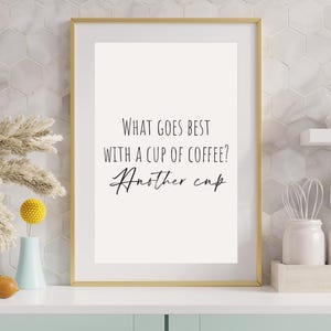 Minimal Coffee Kitchen Print