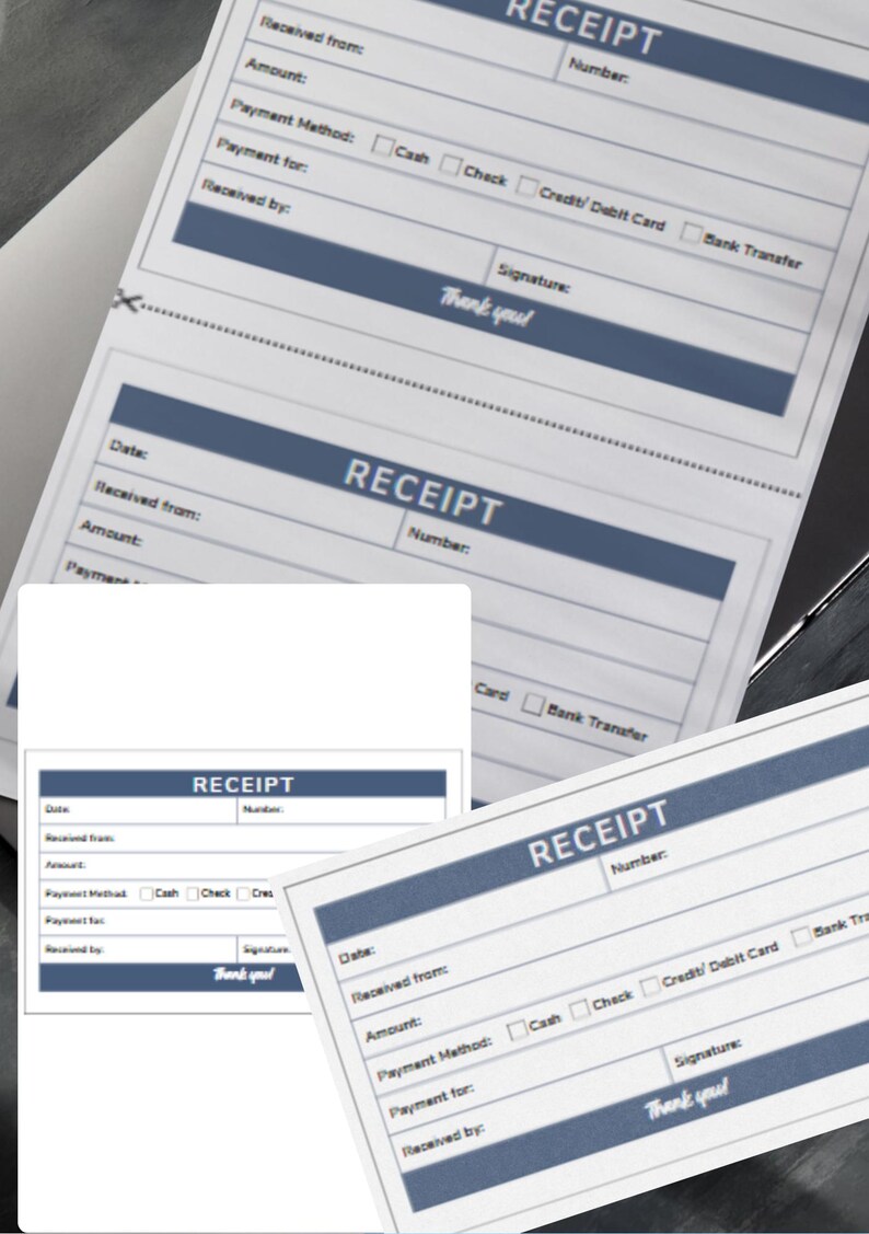 Invoice, Acknowledgment Receipts - 2 Types (one With Both on A Single ...