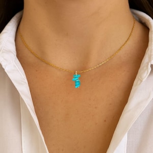 Dainty Turquoise Necklace: Boho Jewelry for the Special Girl- Birthday Gift -
