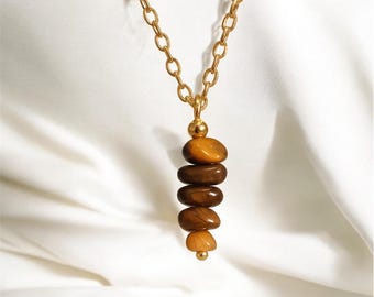 Tigerauge Halskette: Natürlicher Schmuck für Stärke, spirituellen Schutz & Energie-Balance