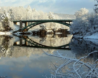 Narrowsburg Bridge, Winter Sunrise