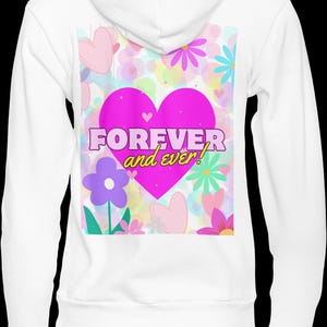 Descarga digital SVG/PNG/TIFF de corazón rosa Forever and Ever, diseño de sublimación, sudadera con capucha/taza/impresiones de Love Valentine's Day, archivo cricut