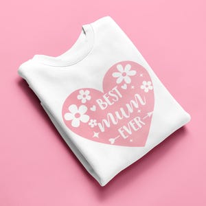 Best mum ever retro heart SVG PNG,retro heart mums day clipart,best mum ever svg,mothers day sublimation design,Cricut File,mothers day gift
