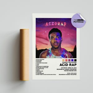 Chance the Rapper Poster / Acid Rap Poster, Tracklist Album Cover Poster, benutzerdefiniertes Poster, Chance the Rapper, Acid Rap, Malbuch
