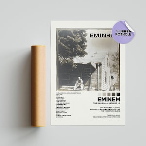 Eminem Posters / The Marshall Mathers LP Poster, Album Cover Poster Poster Druck Wandkunst, Benutzerdefiniertes Poster, Wohnkultur, Eminem, The Slim Shady