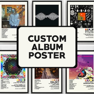 Fordere Deine eigene Album Auswahl / Individuelles Album Poster / Album Cover Poster / Album Art / Drucke / Geschenkidee an