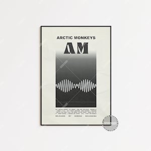 Arctic Monkeys Posters / AM Poster / Album Cover Poster, Print Wall Art, Custom Poster, Home Decor, Arctic Monkeys, AM LESS35