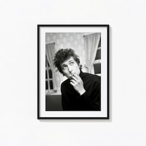 Bob Dylan Posters / Bob Dylan Black and White Wall Art, Album Cover Poster, Home Decor, Photography Prints, The Band Poster, BAM102