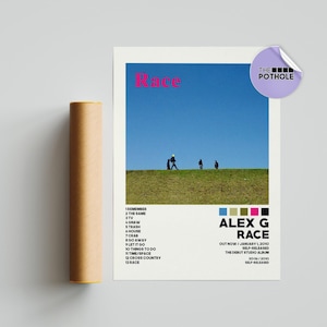 Alex G Posters / Rennposter / Hndrxx, Tracklist Poster, Album Cover Poster, Poster Print Wandkunst, Individuelles Poster