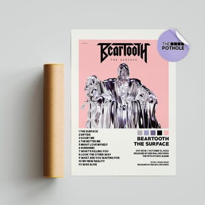 Bearzahnposter / The Surface Poster / The Surface Tracklist Poster, Album Cover Poster, Poster Print Wandkunst, Individuelles Poster