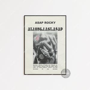 ASAP Rocky Poster / At.Long.Last.ASAP / Album Cover Poster Poster Print Wall Art, Custom Poster, Home Decor LESS52