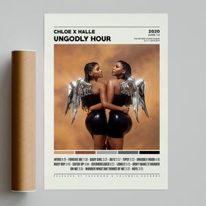Chloe x Halle Poster / Ungodly Hour Poster, Album Cover Poster, Poster Druck Wandkunst, Benutzerdefiniertes Poster, Home Decor, Chloe x Halle