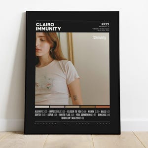 Clairo Posters / Immunity Poster / Album Cover Poster / Poster Print Wall Art / Custom Poster / Home Decor