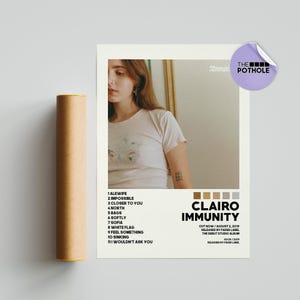 Clairo Posters / Immunity Poster / Album Cover Poster / Poster Print Wall Art / Custom Poster / Home Decor