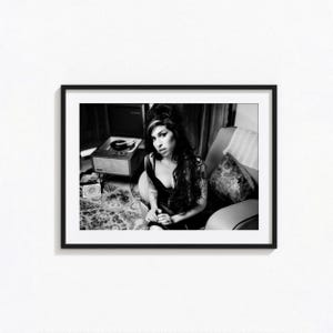 Amy Winehouse Posters / Amy Winehouse Black and White Wall Art, Album Cover Poster, Back to Black,  Home Decor, Photography Prints, BAM199