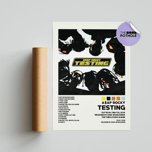 ASAP Rocky Poster / Testing Poster / Album Cover Poster Poster Print Wall Art, Custom Poster, Home Decor, ASAP Rocky, Testing
