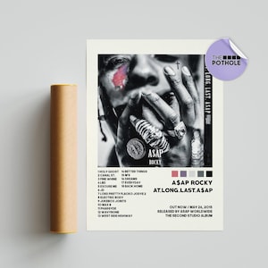 ASAP Rocky Poster / At.Long.Last.ASAP / Album Cover Poster Plakat Druck Wandkunst, individuelles Poster, Wohnkultur