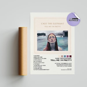 Cage The Elephant Posters / Tell Me I'm Pretty Poster / Album Cover Poster, Posterdruck Wandkunst, individuelles Poster, Wohnkultur, Melophobie