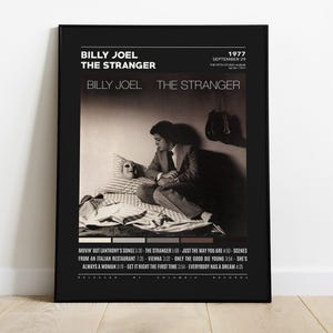 Billy Joel Posters / The Stranger Poster / Album Cover Poster, Poster Print Wall Art, Custom Poster, Billy Joel, 52nd Street, The Stranger