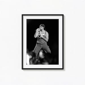 Poster di Bad Bunny / Arte murale in bianco e nero di Bad Bunny, poster dell'album, decorazioni per la casa, stampe fotografiche, poster di Un Verano Sin Ti