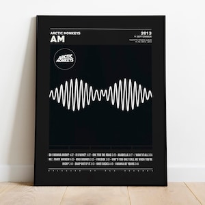 Arctic Monkeys Posters / AM Poster / Album Cover Poster, Print Wall Art, Custom Poster, Home Decor, Arctic Monkeys, AM