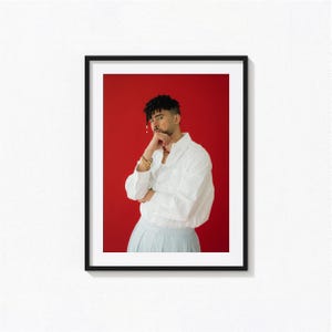Poster di Bad Bunny / Arte murale in bianco e nero di Bad Bunny, poster dell'album, decorazioni per la casa, stampe fotografiche, poster di Un Verano Sin Ti