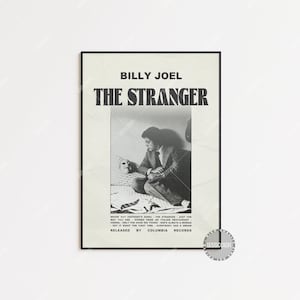 Billy Joel Posters / The Stranger Poster / Album Cover Poster, Poster Print Wall Art, Billy Joel, 52nd Street, The Stranger LESS61