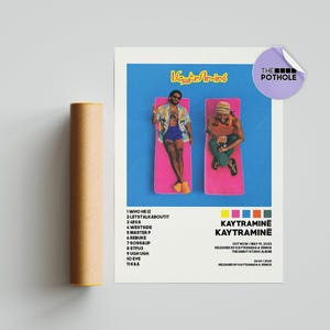 Pôsteres de Amine e KAYTRANADA / pôster de KAYTRAMINE / pôster de capa de álbum, pôster impresso, arte de parede, pôster personalizado, decoração de casa, Kaytranada, Amine