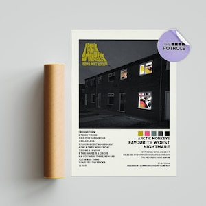 Arctic Monkeys Posters / Favourite Worst Nightmare Poster / Album Cover Poster, Print Wall Art, Custom Poster, Home Decor, Arctic Monkeys