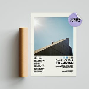 DanielCaesar Poster | Freudian Album Poster | Tracklist Album Cover Poster | Poster Print Wandkunst, individuelles Poster | Wohnkultur | HypeBeast