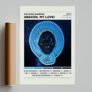 Kindliches Gambino Poster / Awaken, My Love! Poster / Album Cover Poster / Poster Print Wandkunst / Custom Poster / Home Decor