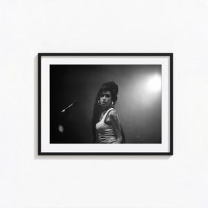 Amy Winehouse Posters / Amy Winehouse Black and White Wall Art, Album Cover Poster, Back to Black,  Home Decor, Photography Prints, BAM203