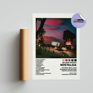 Poster di Eslabon Armado / Poster Nostalgia, Poster della copertina dell'album Tracklist, Stampa poster da parete, Poster personalizzato, Eslabon Armado, Nostalgia
