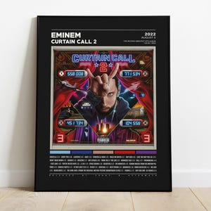 Eminem Posters / Curtain Call 2 Poster / Eminem, Curtain Call 2  / Album Cover Poster / Tracklist Poster, Custom Poster
