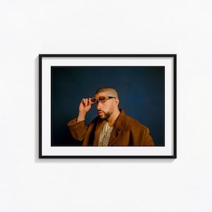 Poster di Bad Bunny / Arte murale in bianco e nero di Bad Bunny, poster dell'album, decorazioni per la casa, stampe fotografiche, poster di Un Verano Sin Ti