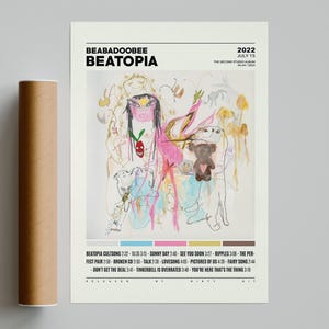 Pôsteres Beabadoobee / Pôster Beatopi / Pôster de capa de álbum / Impressão de pôster Arte de parede / Pôster personalizado / Decoração de casa, beatopi, beabadoobee
