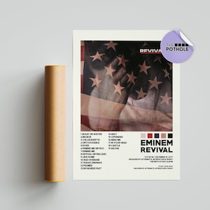 Eminem Posters / Revival Poster, Album Cover Poster Poster Print Wall Art, Custom Poster, Home Decor, Eminem, the eminem show, Revival