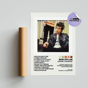 Pósters de Bob Dylan / Póster de Highway 61 Revisited / Póster de portada de álbum, Impresión de póster, Póster personalizado, Bob Dylan, Highway 61 Revisited