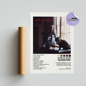 Pôsteres de Carole King / Pôster de Tapeçaria / Carole King, Tapeçaria, Pôster de Capa de Álbum / Arte de Parede com Impressão de Pôster, Pôster Personalizado