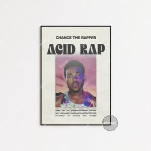 Poster di Chance the Rapper / Poster di Acid Rap, Poster della copertina dell'album con la tracklist, Poster personalizzato, Chance the Rapper, Acid Rap, Libro da colorare LESS95